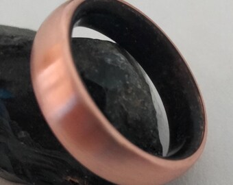 Gift for mens or womens, Mens wedding band, Womens rings, Black Obsidian stone rings, Gemstone rings