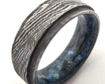 Damascus steel stone