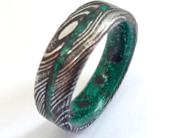 Damascus steel stone