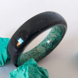 Tourmaline rings, Turquoise rings, Unique promise proposal natural rings, Artisan jewelry, Unisex ring with December stone birthday gift