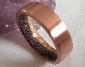 Unisex gift, Mens anniversary gift, Womens wedding band, Copper marriage rings