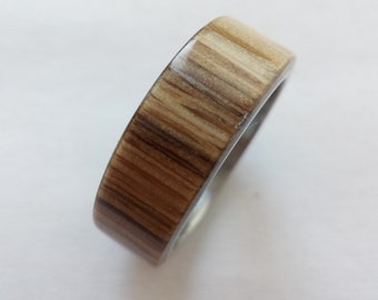 White oak Ring 9mm 8mm 7mm 6mm 5mm 4mm 3mm Titanium Wedding Ring Ring Mens Ring Men & Women His and hers Engagement band Unisex rings wooden