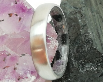 Mens wedding band, Rings for women, Wedding bands his and hers, Tourmaline ring, Amethyst ring, Raw stone, Unisex