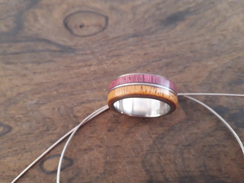 Violin string ring for men Titanium wedding band for women Etsy