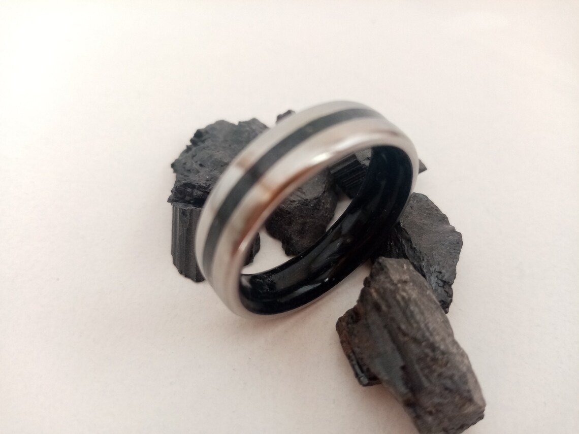 Tourmaline Ring Raw Stone Ring Wedding Ring Mens Band His Etsy