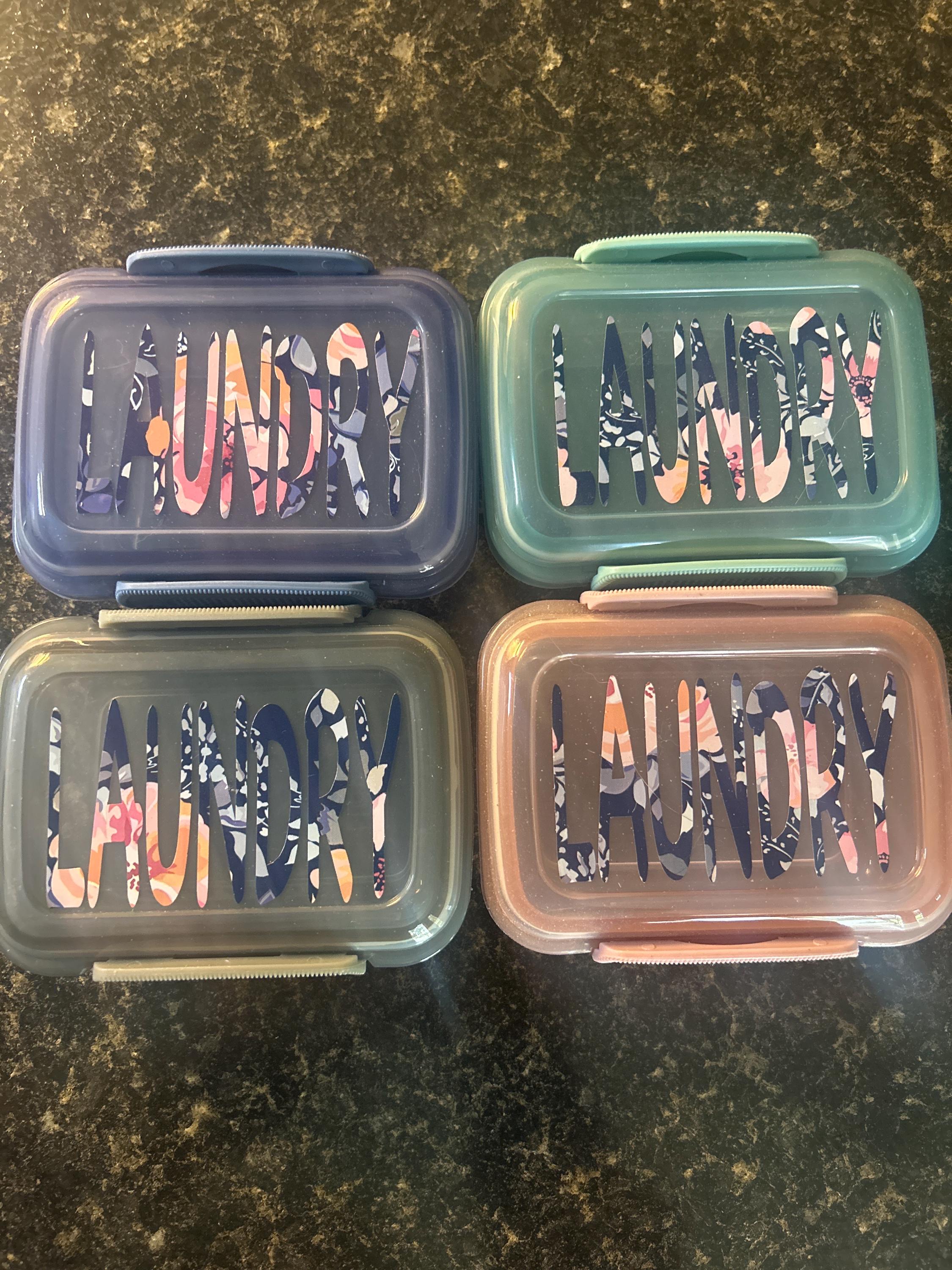 Travel laundry pod container