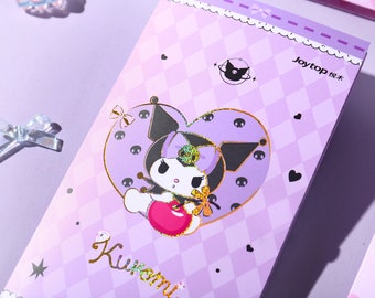 Sanrio Kuromi Sticker set, Washi paper, Holographic,Transparent,
