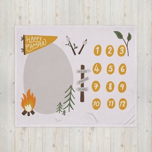 Koc Milestone Happy Camper | 50” x 60” |