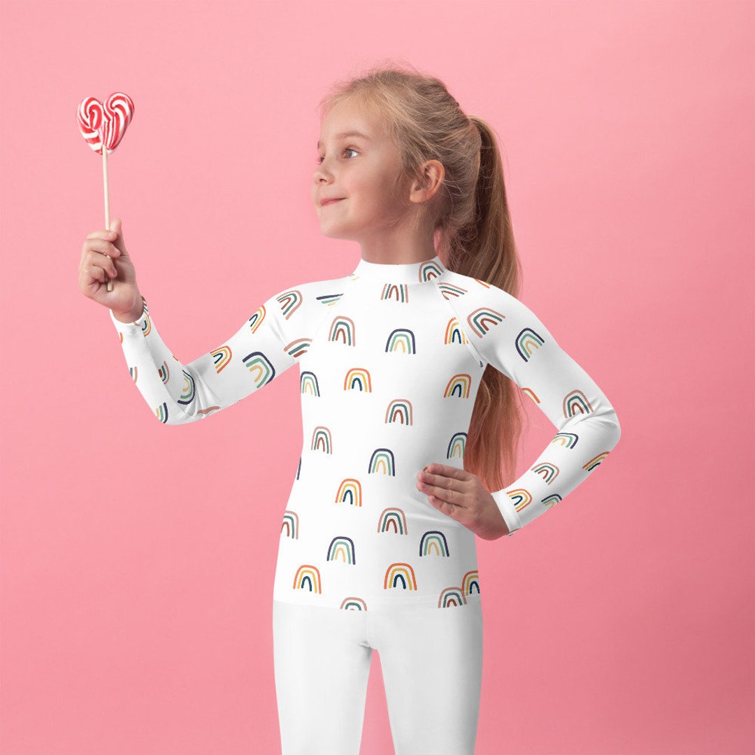 Rainbow Kids Rash Guard - Etsy