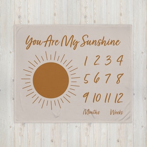 You Are My Sunshine Milestone Blanket | 50” x 60” |