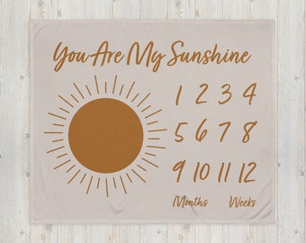 You Are My Sunshine Milestone Blanket | 50” x 60” |