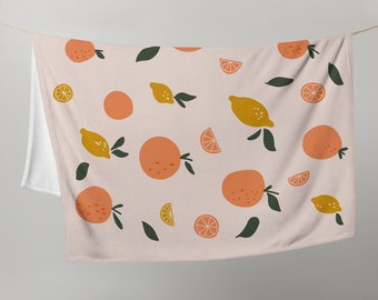 Orange You A Cutie Nursery Blanket | 50” x 60” |