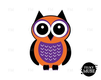 Halloween Owl SVG / Halloween Cuttables / Halloween Vector Clipart