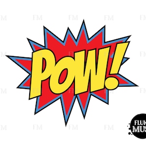 Superhero POW SVG / POW Cuttable / Superhero Clipart