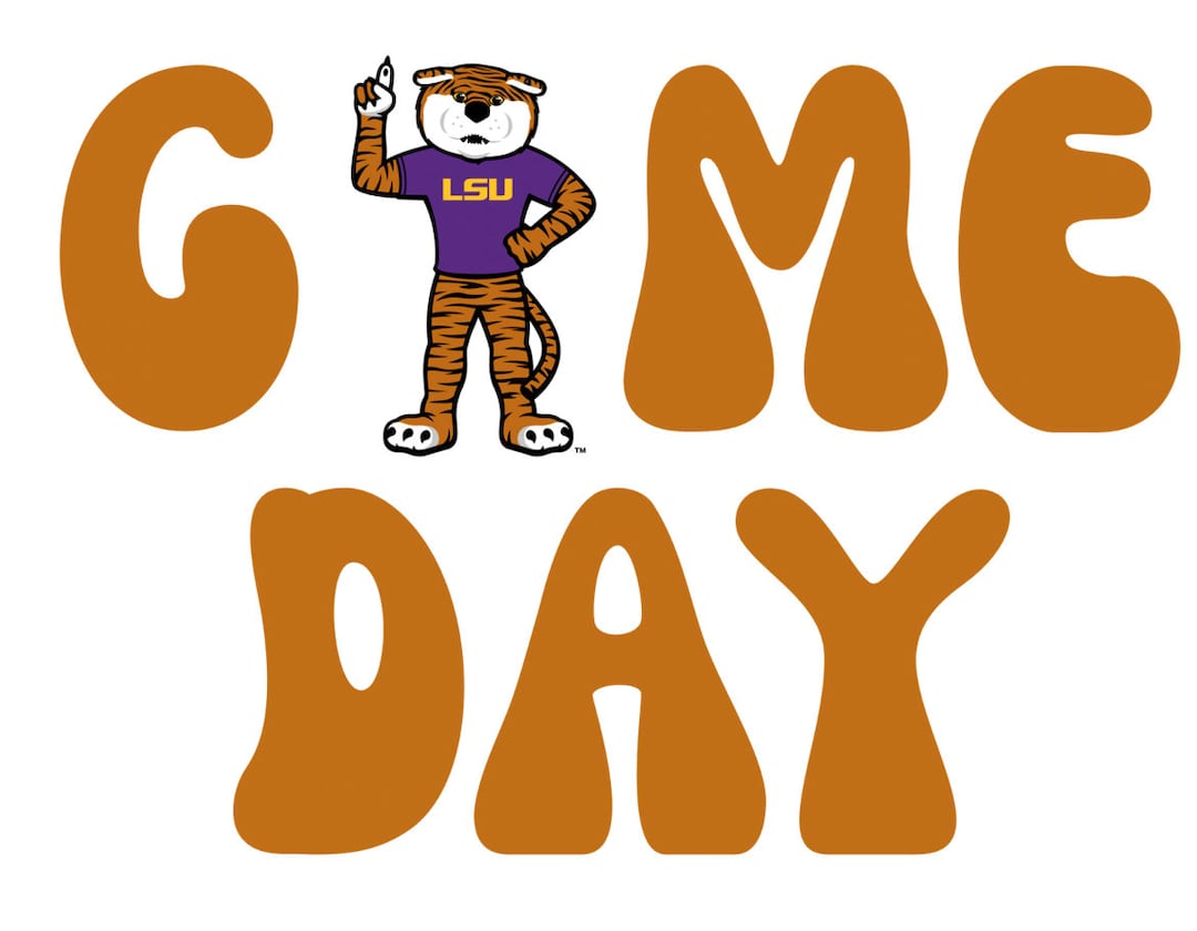 LSU Game Day PNG Digital File Etsy