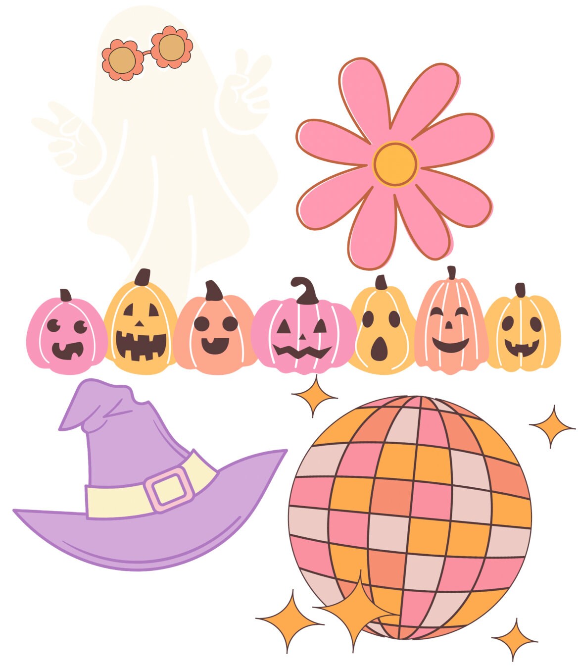 Groovy Halloween PNG Digital File - Etsy
