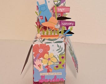 3D Garden Pop Up Card: Birthday, Retirement, or Any Occasion
