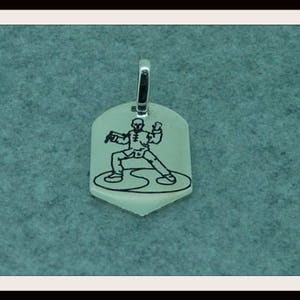 Silver Medal art solid martial Kung Fu engraving