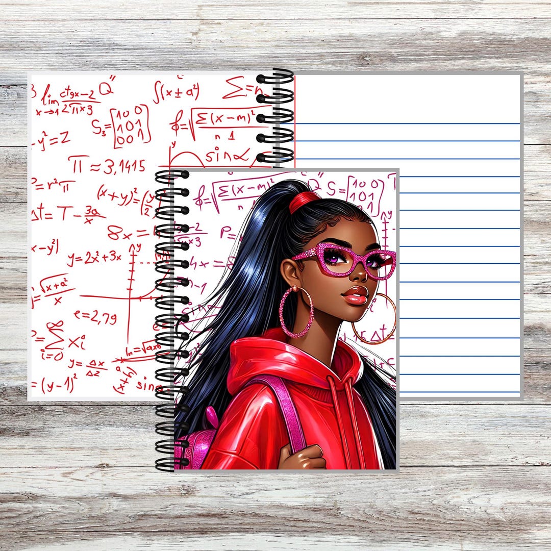 Math Chic Notebook: African American Student - Etsy