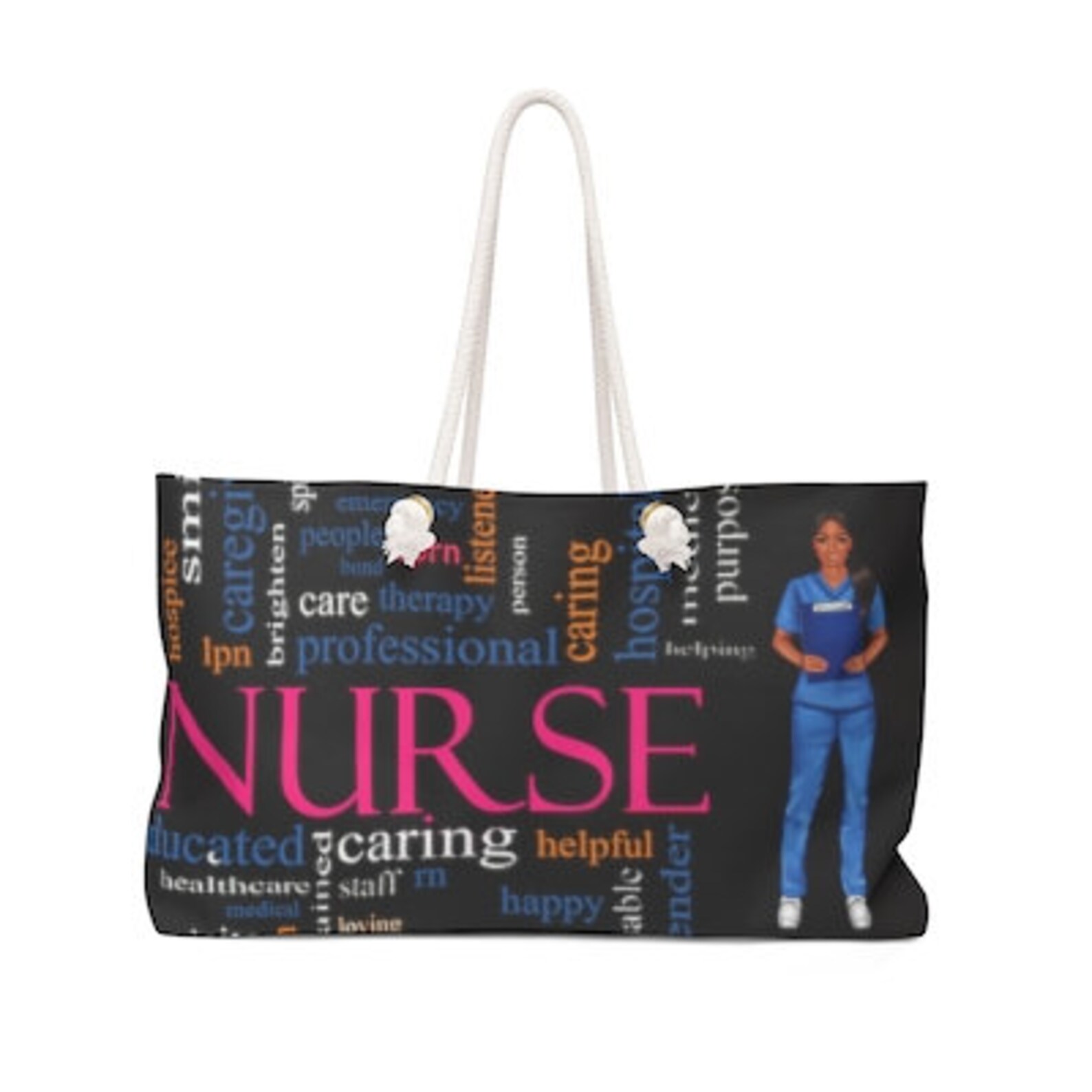 Nurse Essential Weekender Bag/personalized Tote/carry Bag, Nurse Gift
