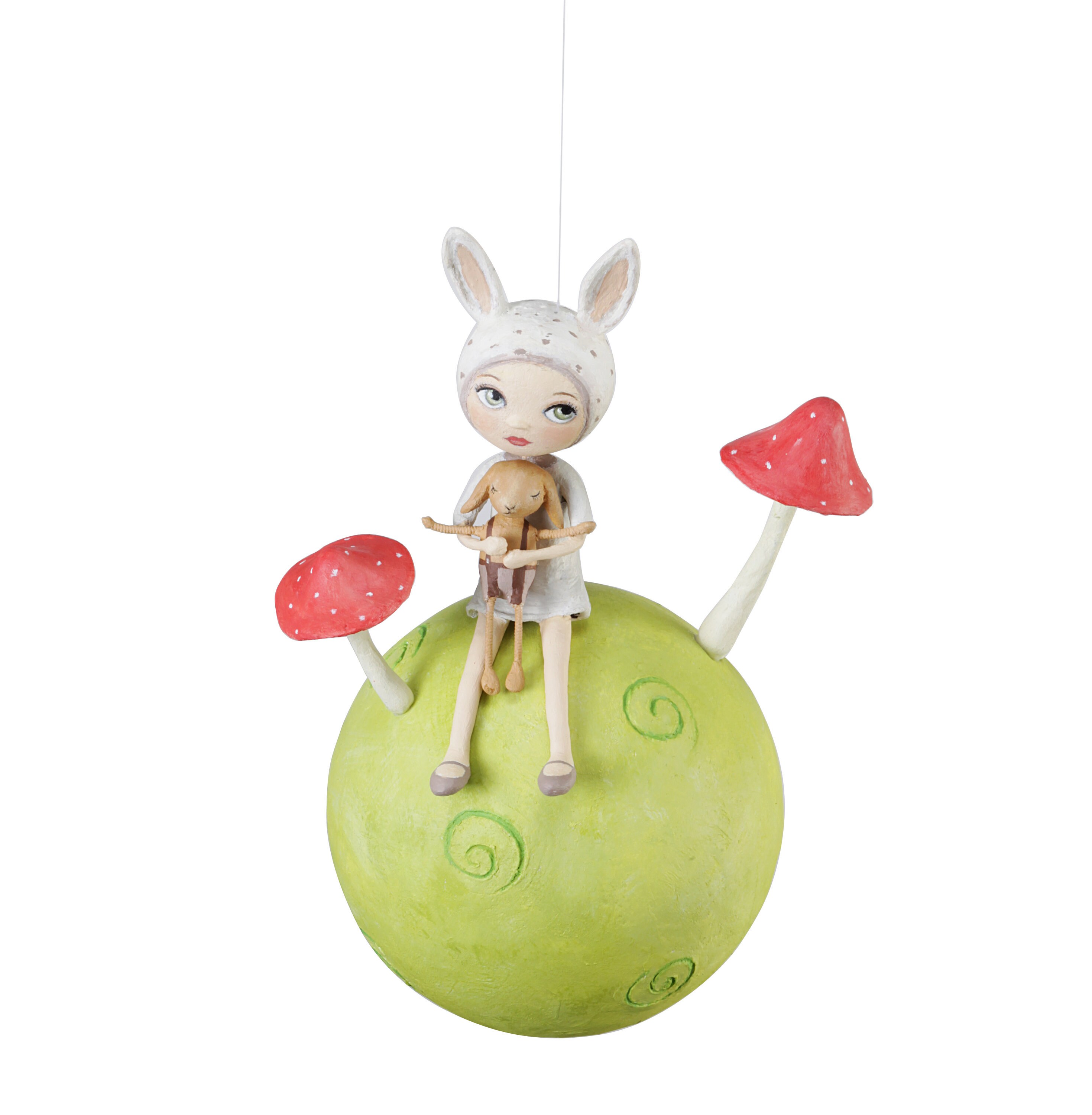 Mobile Fillette et Son Lapin