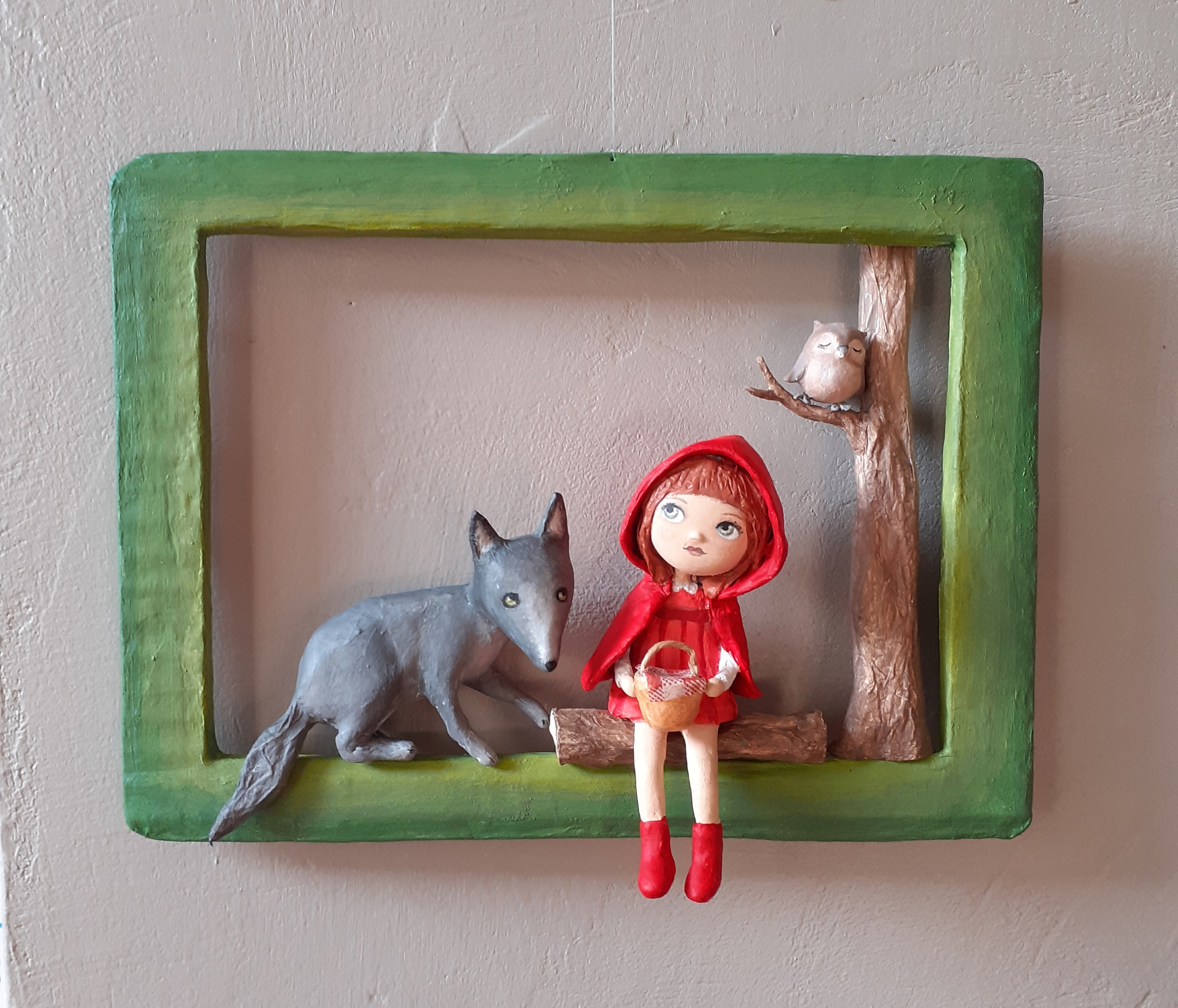 Mobile Cadre Petit Chaperon Rouge et Le Loup