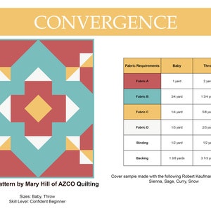 Convergence PDF Quilt Pattern
