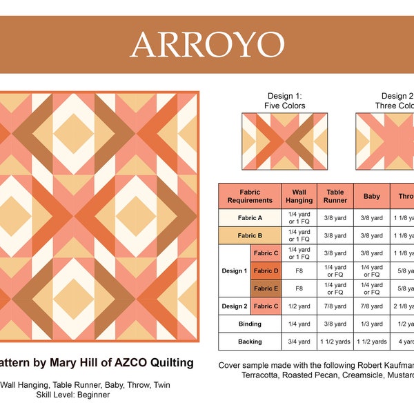 Arroyo PDF Quilt Pattern