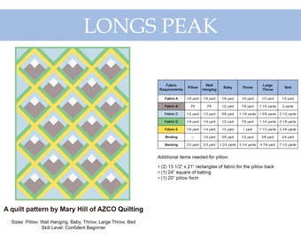 Longs Peak PDF Quilt Anleitung