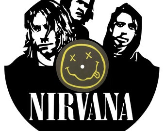 Nirvana Vintage Vinyl Record Art 12” Inch For Wall Art Rock Music Home Decor