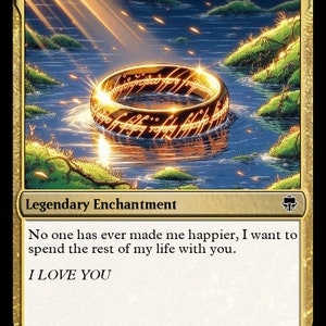 Carte personalizzate Magic The Gathering Proposta di matrimonio Parodia MTG: scegli testo, colore, foto! Carte per anniversario/matrimonio/San Valentino/festa