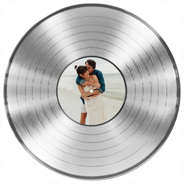 Platinum Record Wedding Guest Book, Custom Label Wedding Guest Book Vinyl Record, Graduation, Personalized Wedding Decor, Anniversary Gift