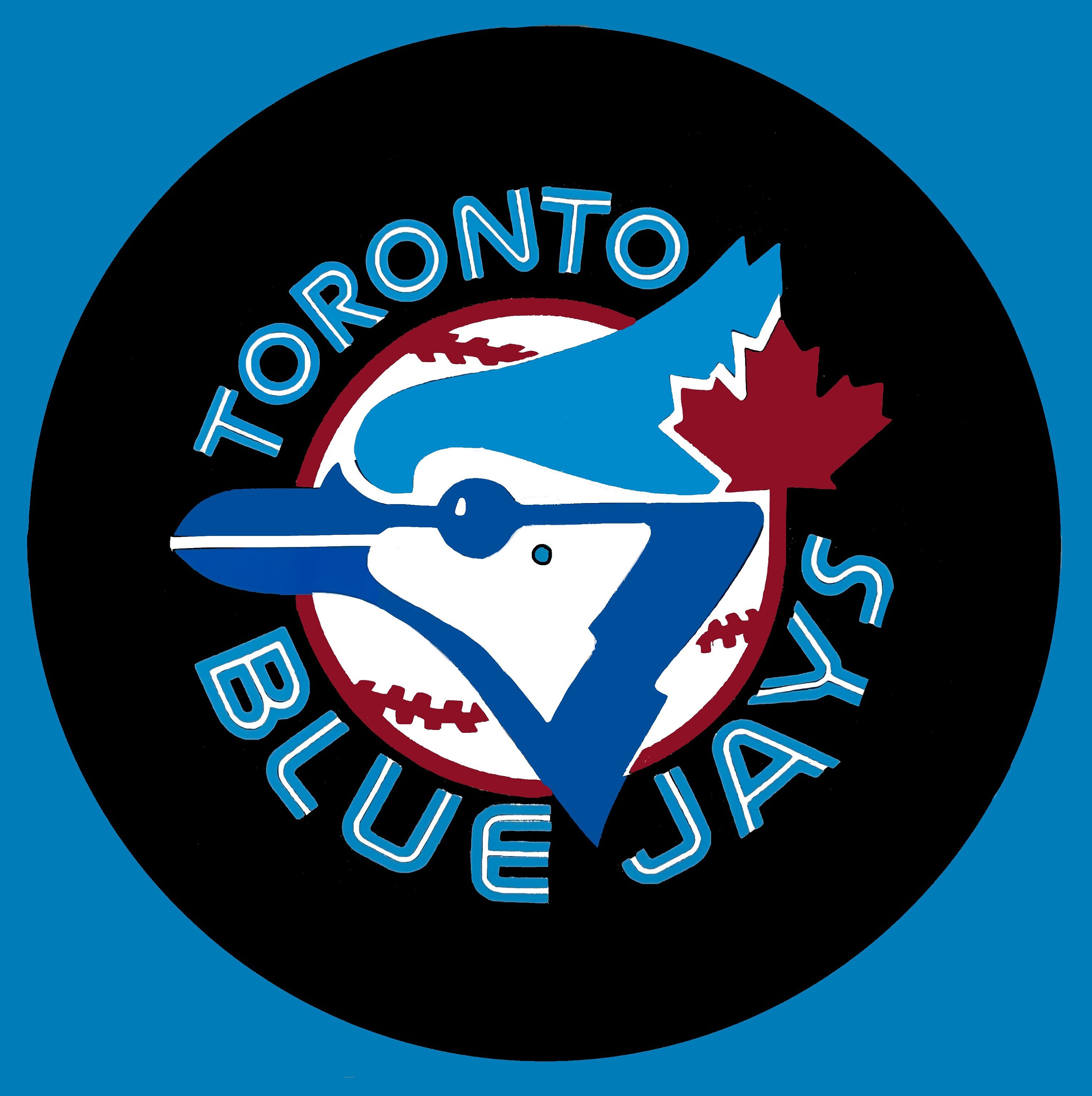 Toronto Blue Jays Retro Logo 12 Zoll Für Wand Kunst Etsy