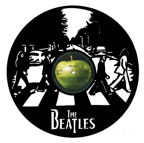The Beatles Abbey Road Vintage Vinyl Record Art 12” Inch For Wall Art Rock  & Roll Music Home Decor