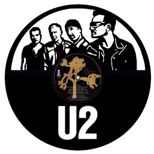 U2 Vintage Vinyl Record Art 12” Inch For Wall Art Rock & Roll Music Home Decor