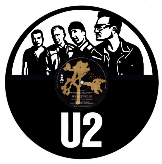 U2 vintage Vinyl Record Art 12 Inch For Wall Art Rock & Roll Music Home  Decor -  France