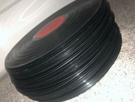  VinylShopUS - Lote de discos de vinilo de 12 pulgadas para  manualidades y decoración, material gráfico para decoración de fiestas,  artistas, estudios, aspecto vintage (lote de 10) : Hogar y Cocina