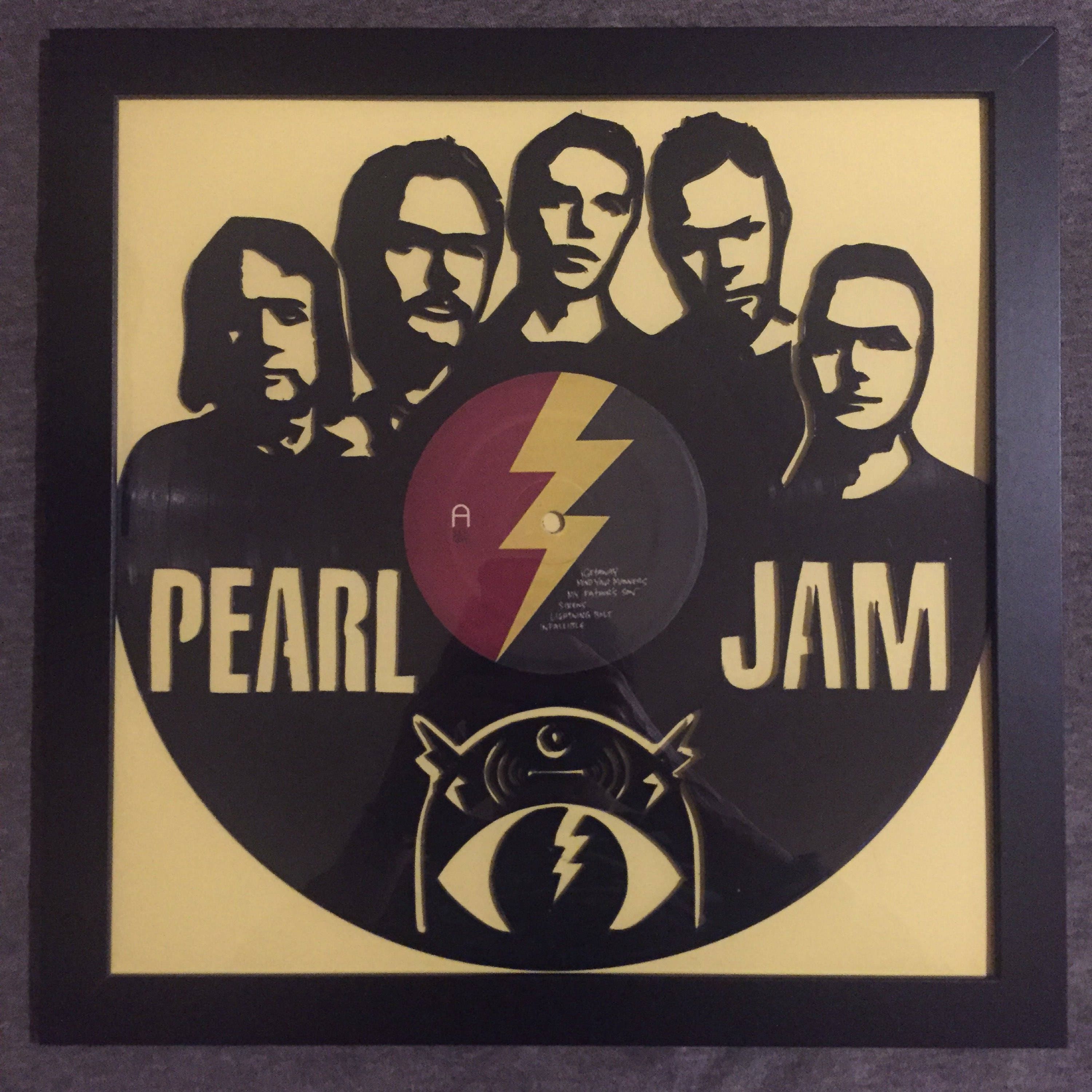 Pearl Jam Vinyl Art Etsy