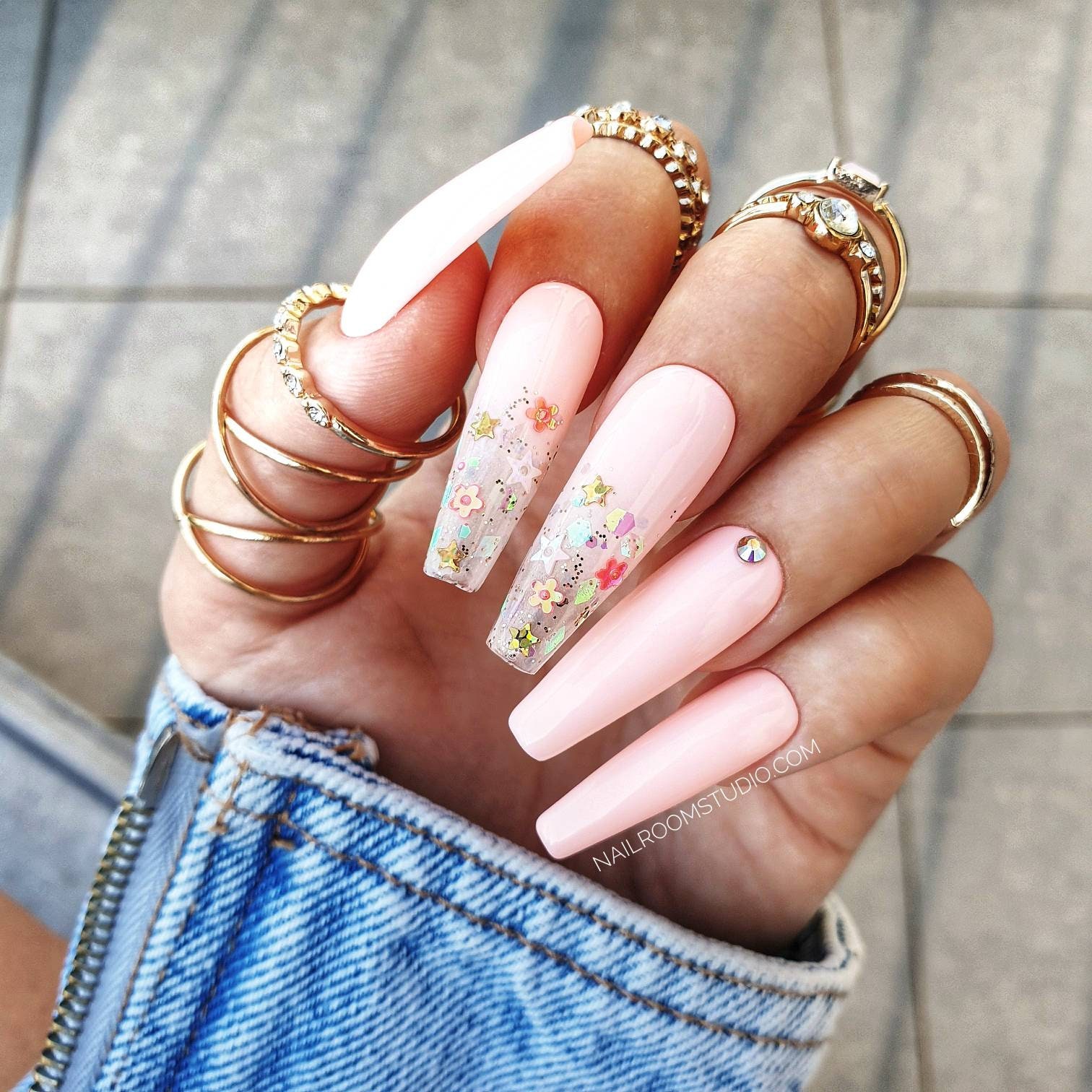 10 Nails Pink Ombre Jelly Half Transparent Butterflies Etsy 10 Nails Pink Ombre Jelly Half Transparent Butterflies Etsy