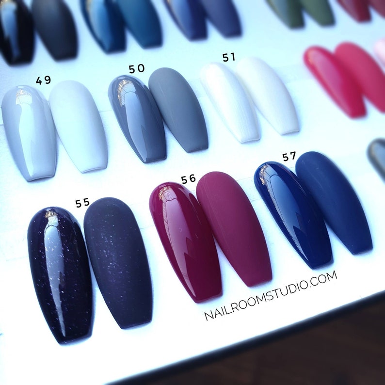 Basic Colors 10 Press on Nails Choose From 66 Colors Any - Etsy