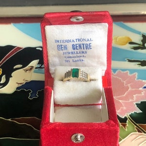 Fine Art Deco Era Leather The Goldsmiths & Silversmiths Co Ltd Ring Box Jewellery Presentation Jewelry Display Case - Engagement/Gift