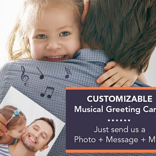 Personalized Cards With Custom Music Custom Greeting Cards Etsy