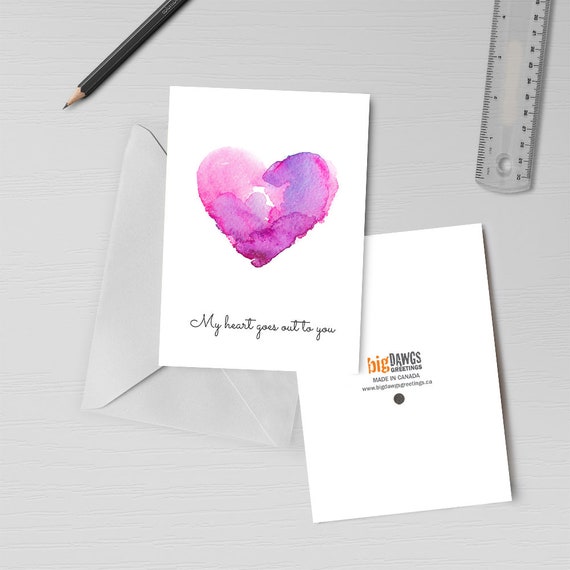 Bereavement Card With Recordable Music Player Heart Goes Out Etsy
