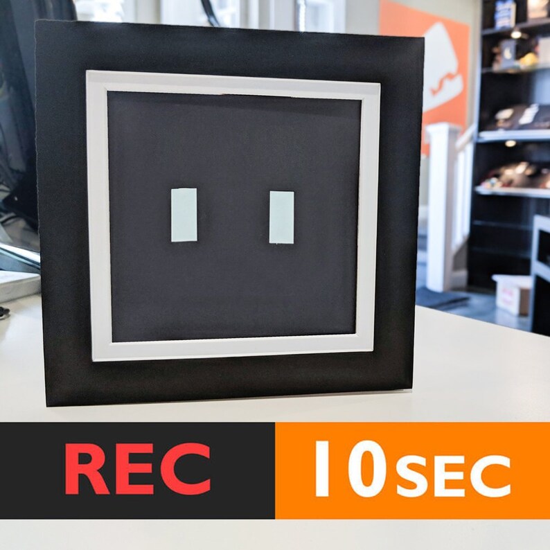 Black Square Photo Frame Card Al Greeting Diy With Free Silver Marker 10 Seconds