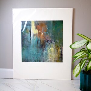 Absttract painting on canvas, acrylic painting for the living room, colorful art, &quot;Panes of Light&quot;