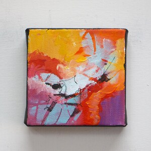 Abstract painting original acrylic mini painting on canvas for gift or home decor, &quot;Abstract #31&quot;