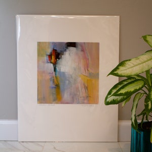 Abstract painting, acrylic on canvas, &quot;Poetic Accents&quot;