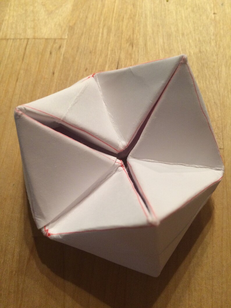 Origami Flexagon Fidget Toy Read Description