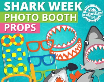 Shark Photo Booth Props 