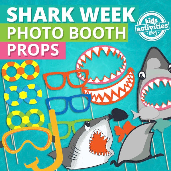 Shark Photo Booth Props